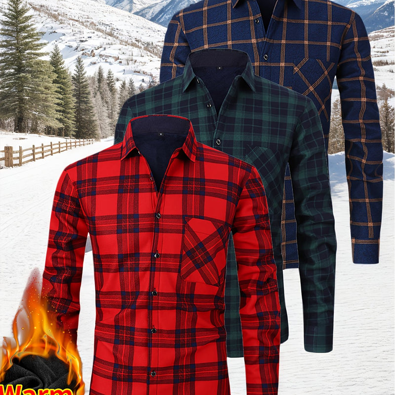 Men's Flannel Checkered Shirt.
