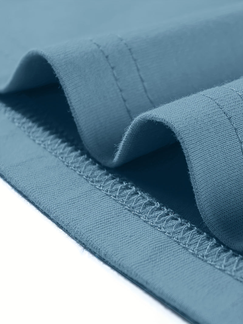 3pcs Cotton Men's Short Sleeve Printed T-Shirt.