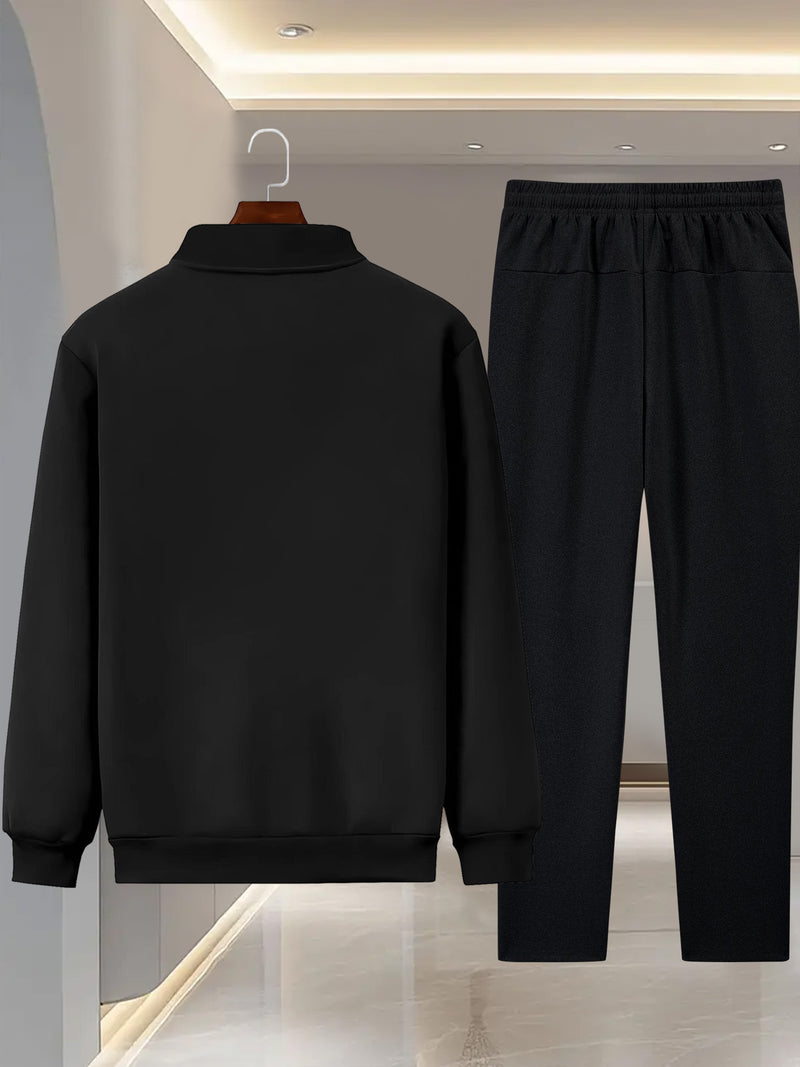 Men's Trendy Design Sense, Two-Piece Jacket Set with 777 Printing Casual.