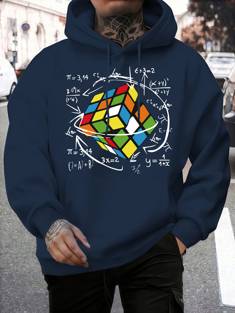 Fashion Trendy Men's Hooded Casual Sweatshirt.