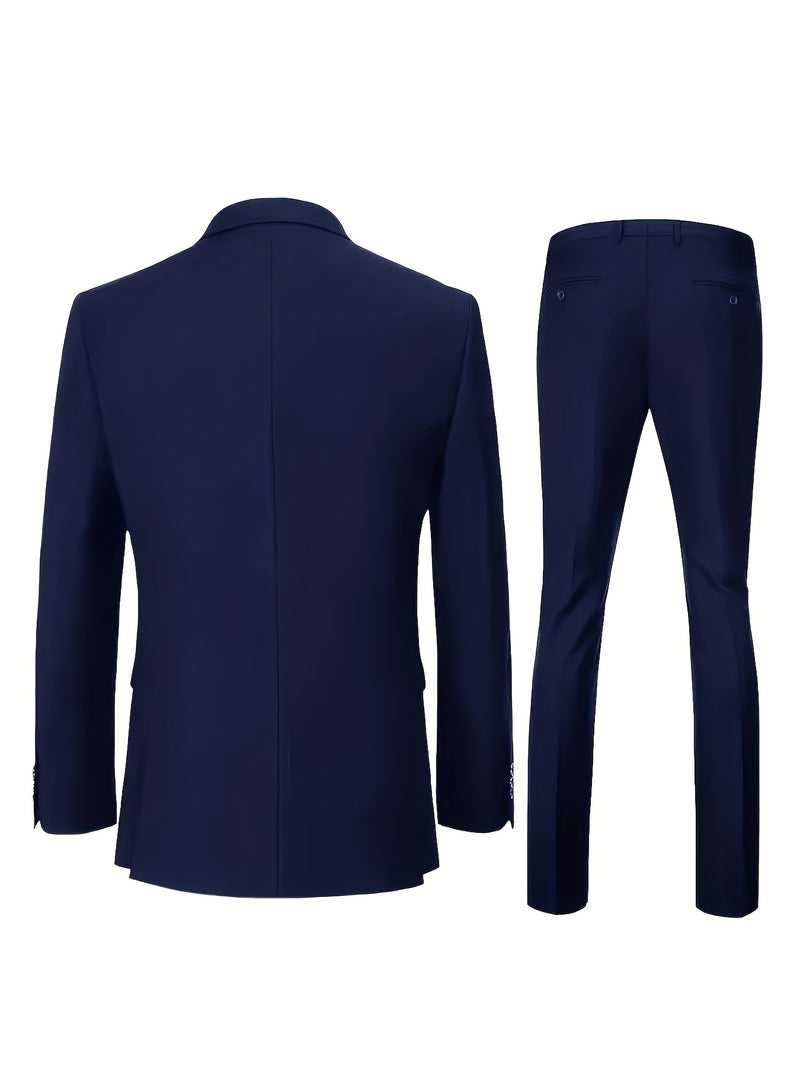 Men's Two-Piece Suit, Perfect for Weddings, Parties.