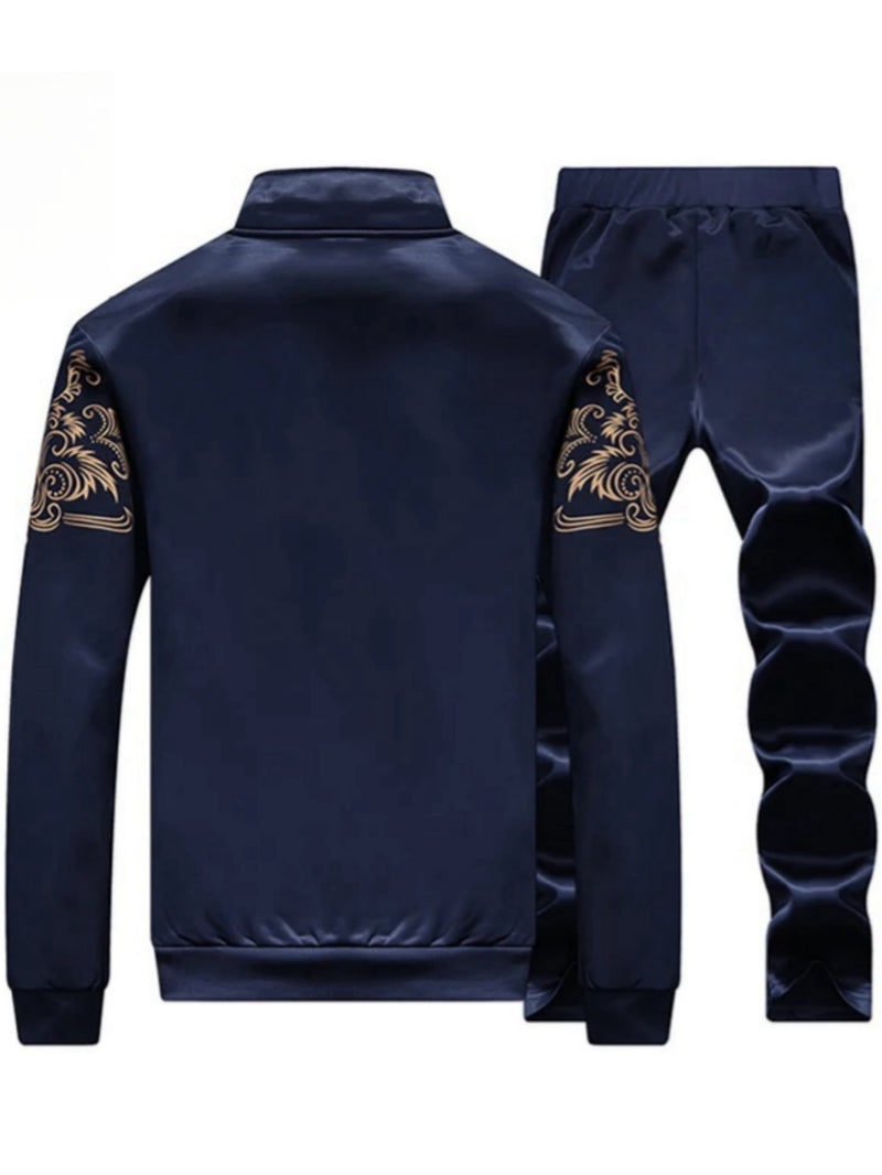Men's Casual Sportswear Set: Two-Piece Suit.