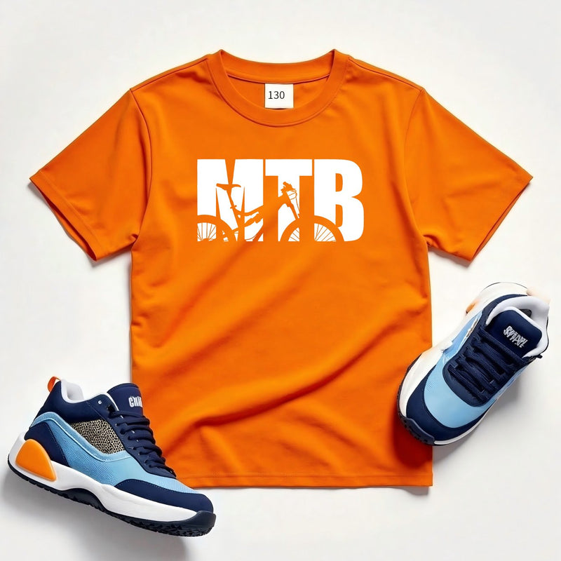 Cartoon Bicycle Print T-Shirt for Boys And Girls.