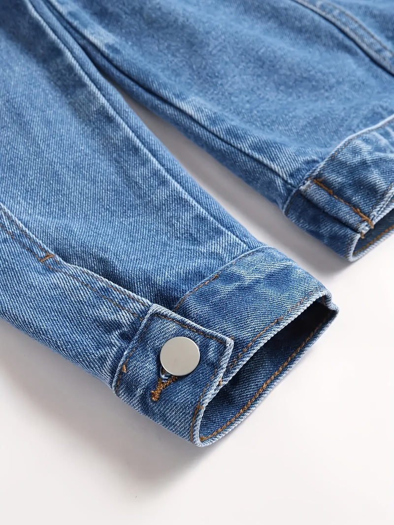 Men's Light Blue Washed Denim 2pcs Set.