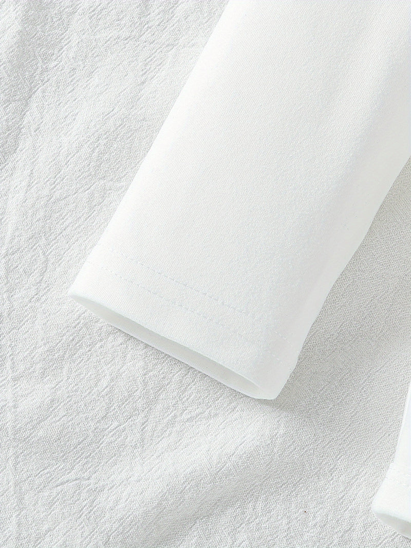 Custom Logo for Autumn And Winter Long-Sleeve Triangle Bodysuit for Baby Girls And Boys.