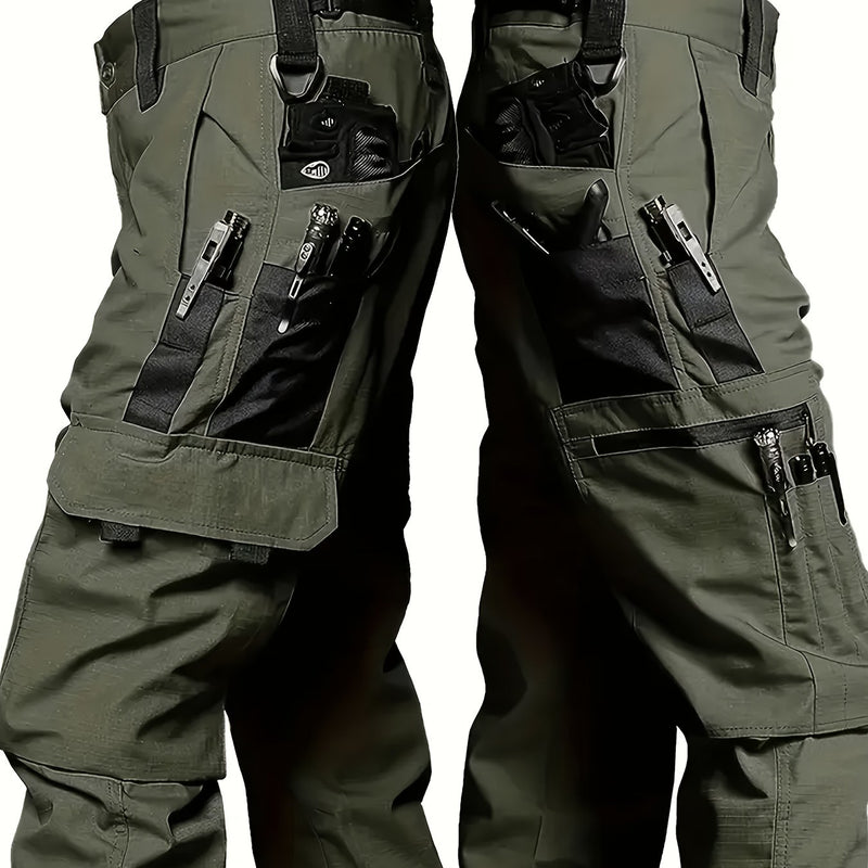 Men's Tactical Outdoor Pants - Durable Multi-Pocket Design for Hiking.