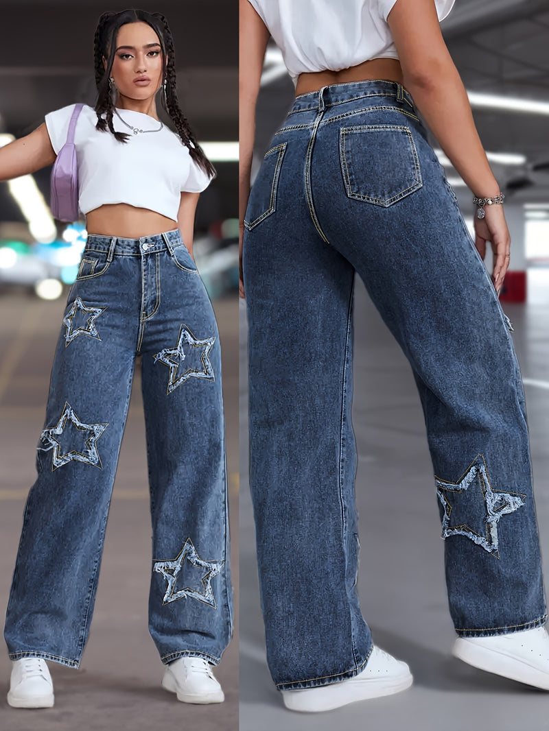 Women’s Stretch Star Straight-Leg Pants.