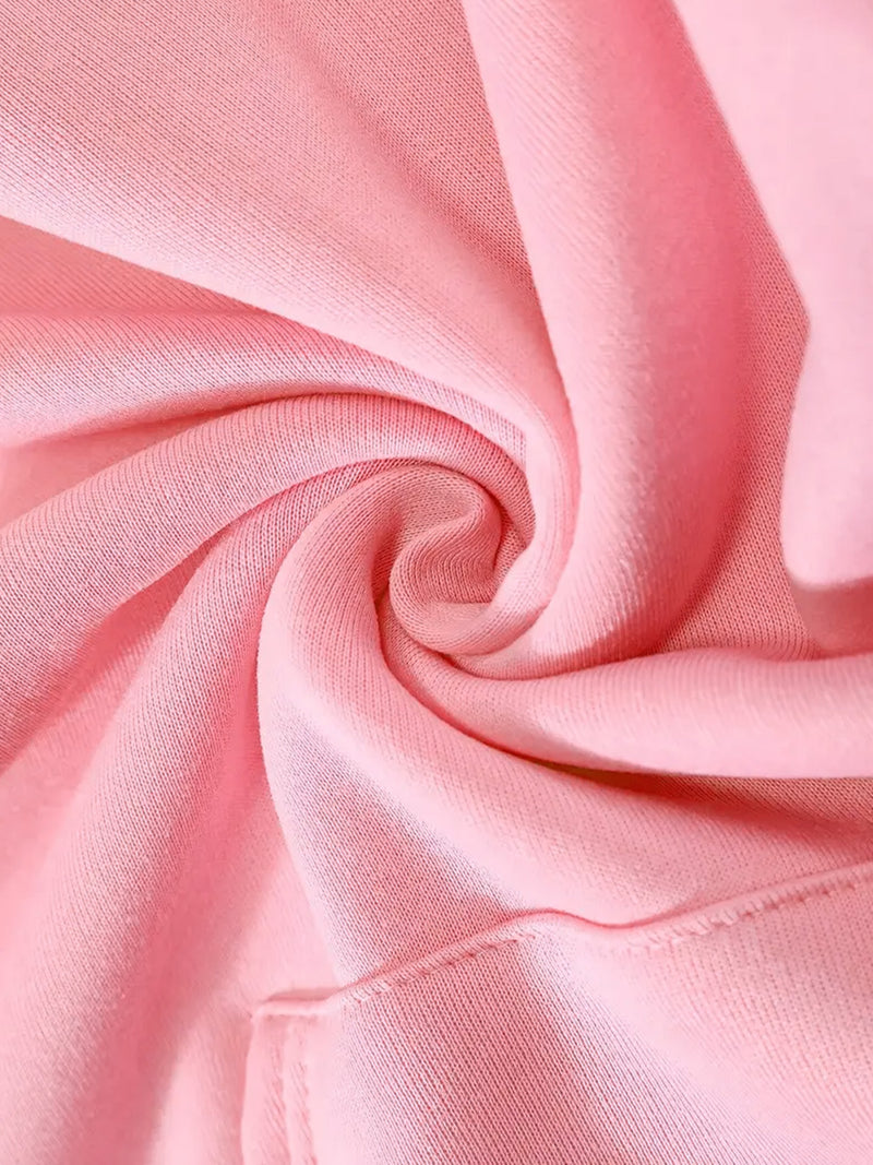 Women's Cozy Fleece Hoodie with Playful Black Cat Graphic.