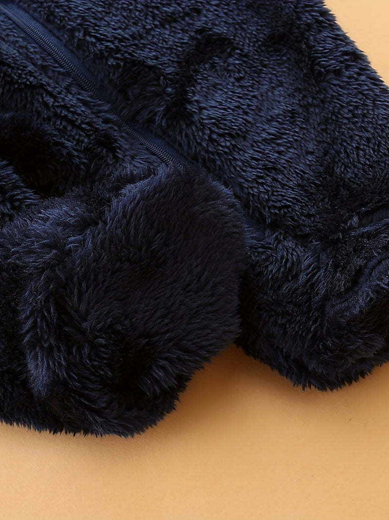 Children's Clothing Autumn Winter Baby Bodysuit Hooded Jacket.