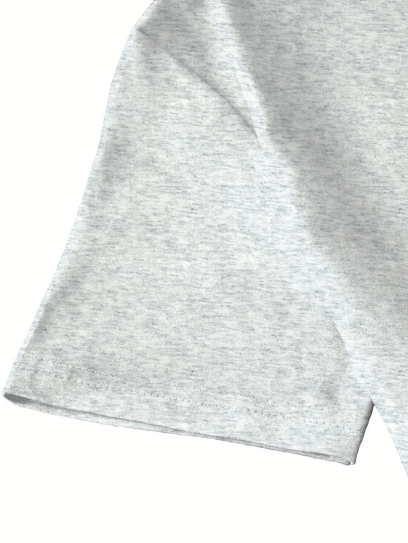 Women's Casual Home Printed Round Neck Pure Short Sleeve.