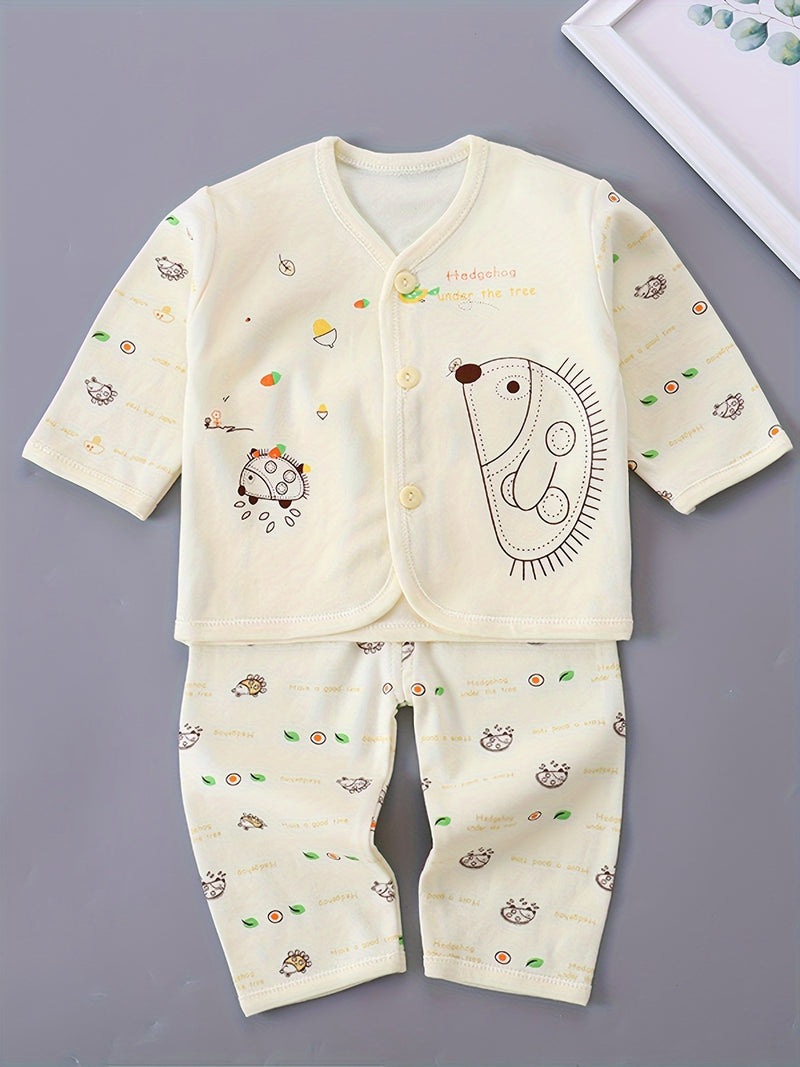 5pcs Baby 0-3m Set, All-Season Casual Outfits for Boys and Girls.