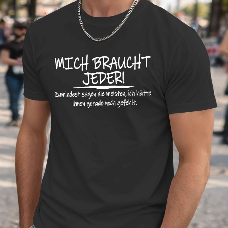 Men’s Funny German Crinkle Plus Size T-Shirt.