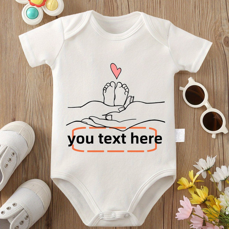 Custom Text Baby Onesie with Name/Text.