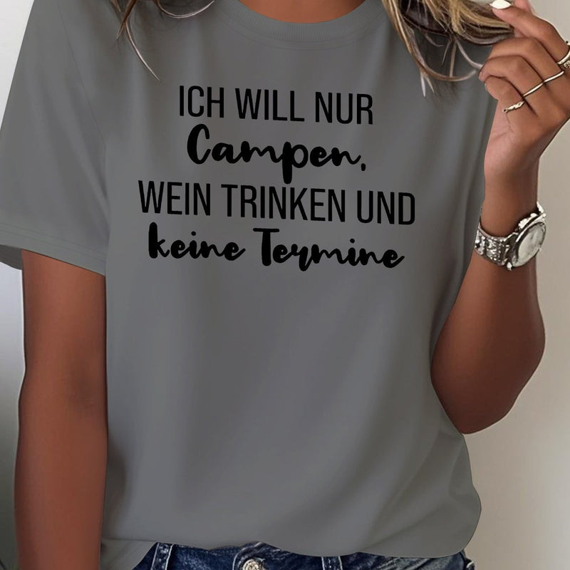 Women's T-Shirt with Short Sleeves.