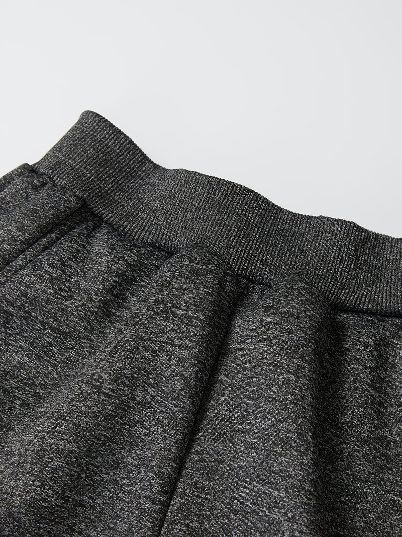 Boys Thick Plush-Lined Zip-Up Jacket + Pants Set.