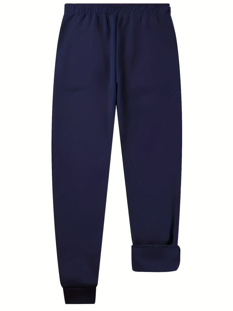 A Pair of Men's Casual Mid-Waist Sports Pants.