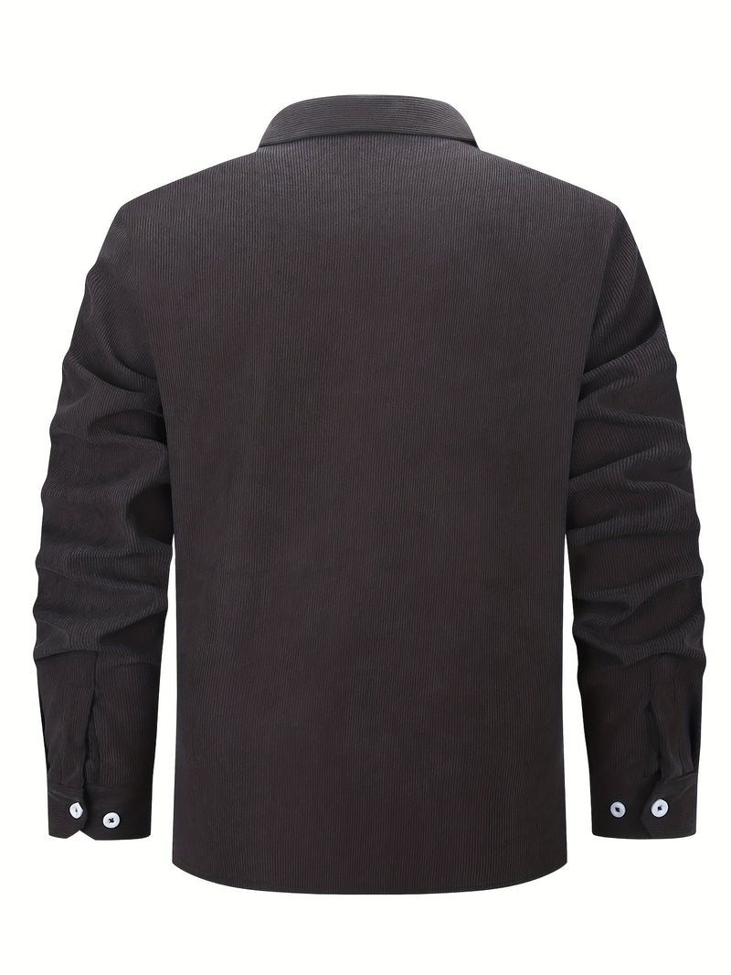 Men’s Shirt Inside Warm Long Sleeve Jacket.