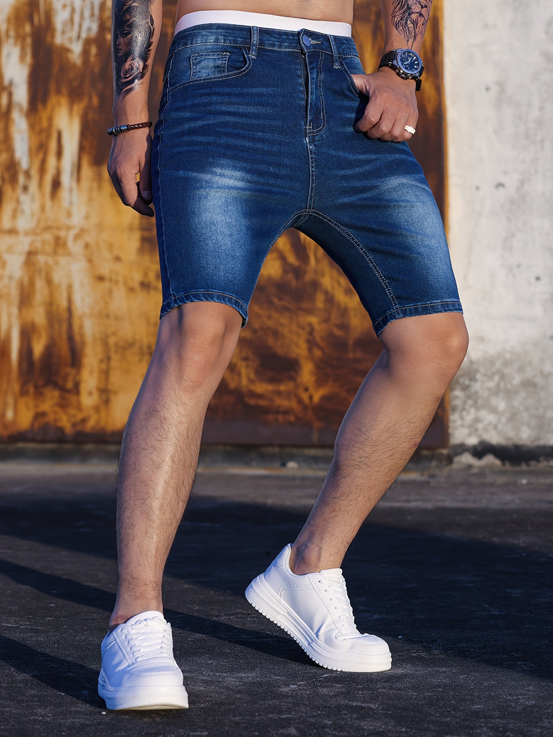 Men's Stretch Denim Shorts.