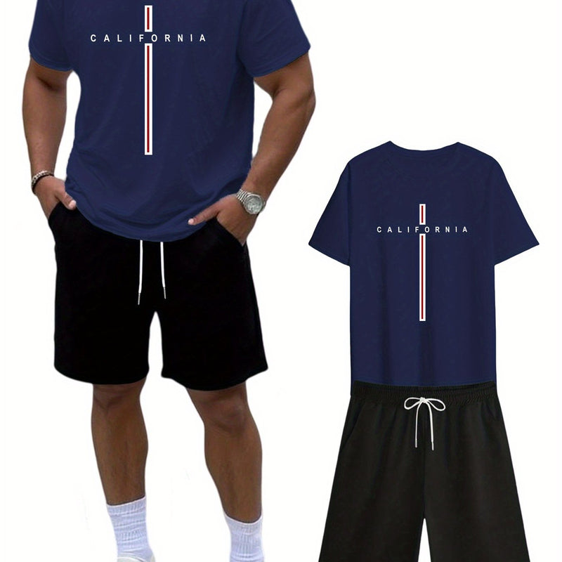 Plus-Size Men's Casual Short-Sleeve Shirts Paired.