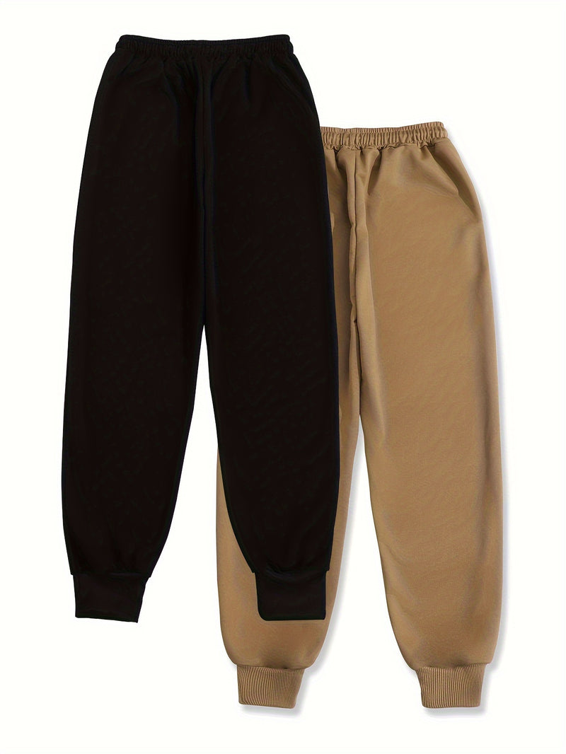 Women's Two-Piece Outfit Featuring Pants with a Letter Print.