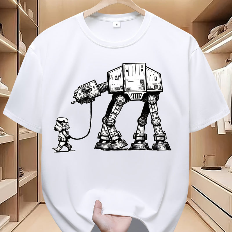 Star Wars AT-AT Walking Machine Fun Printed T-shirt for Men.