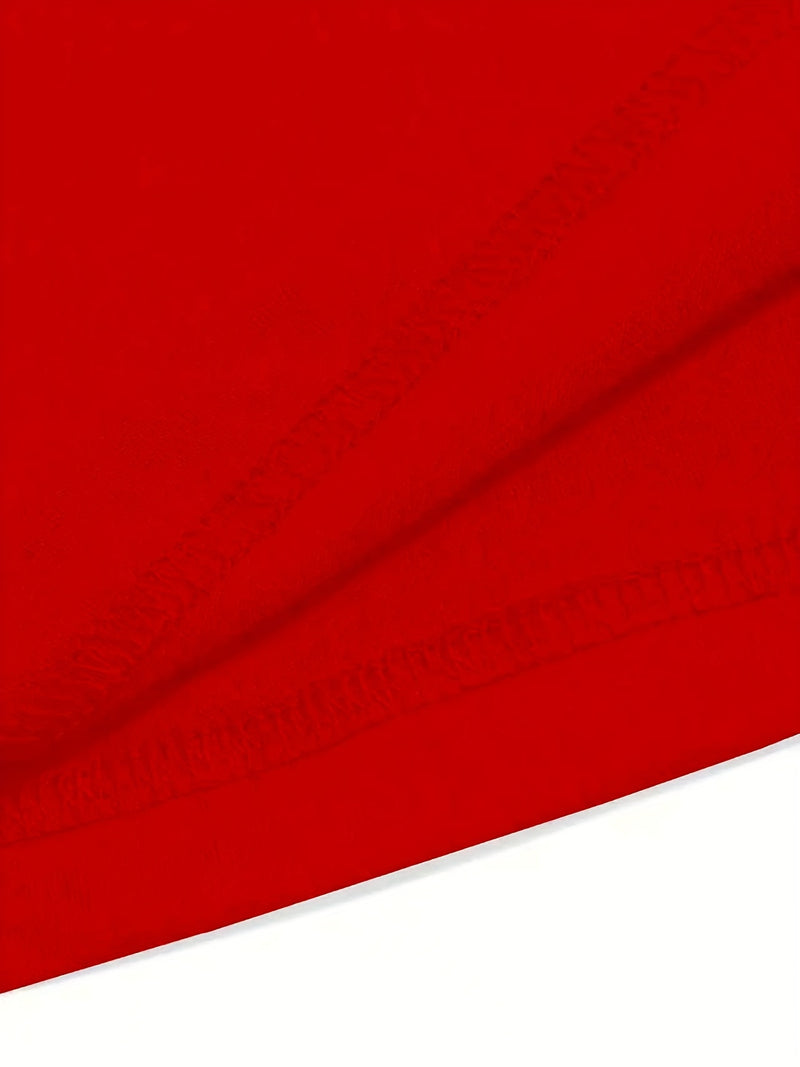 Women's Sporty Two-Piece Set: Round Neck Short Sleeve T-Shirt + Pocketed Shorts.