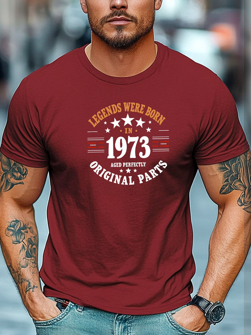 Men's Casual Crew Neck Short T-Shirt.