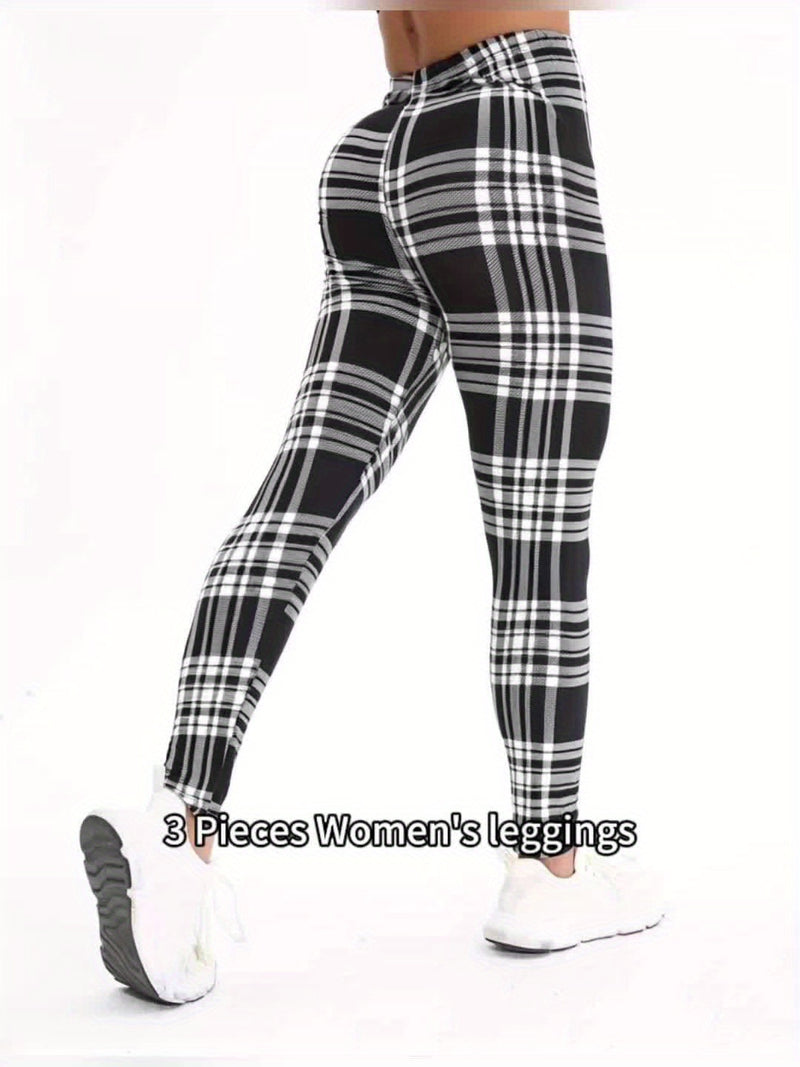 3 Packs Women'S Soft & Stretchy Tight Leggings.