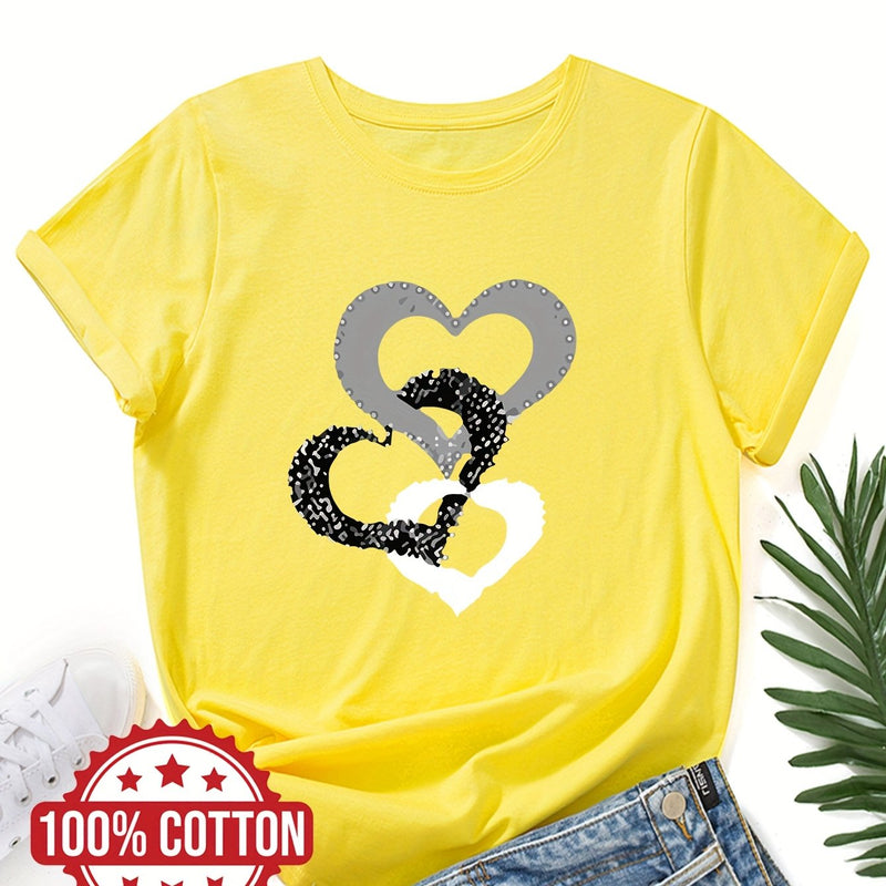 Women's "Love" Graphic Print T-Shirt.