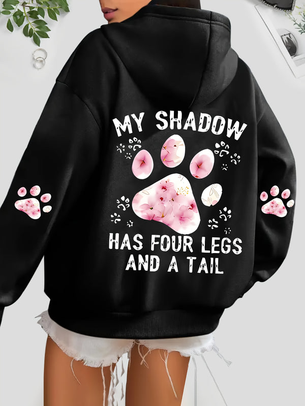 Women's Autumn And Winter Hoodie with a Stylish Kangaroo Pocket.
