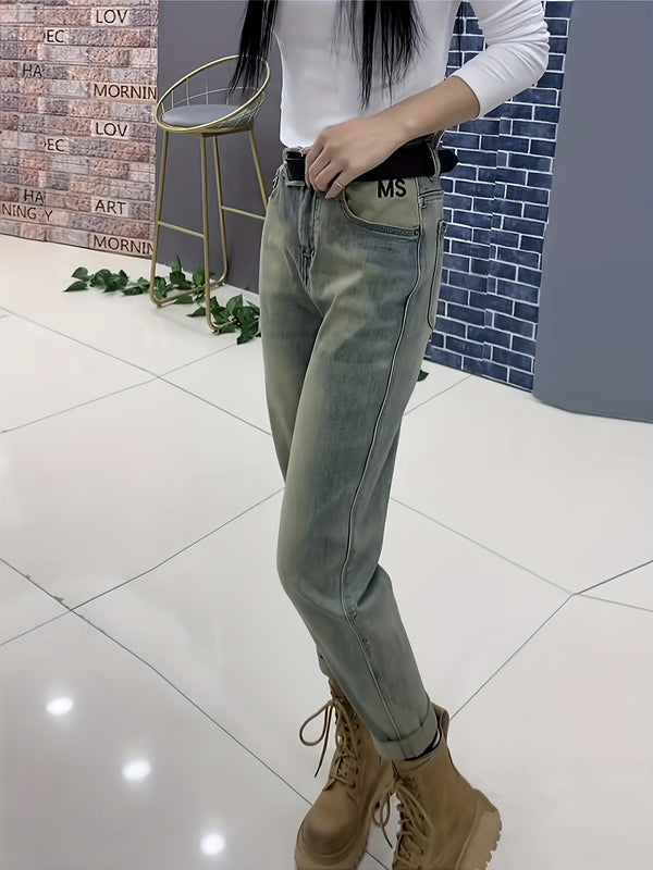 Plus Size Straight-Leg Jeans for Women.