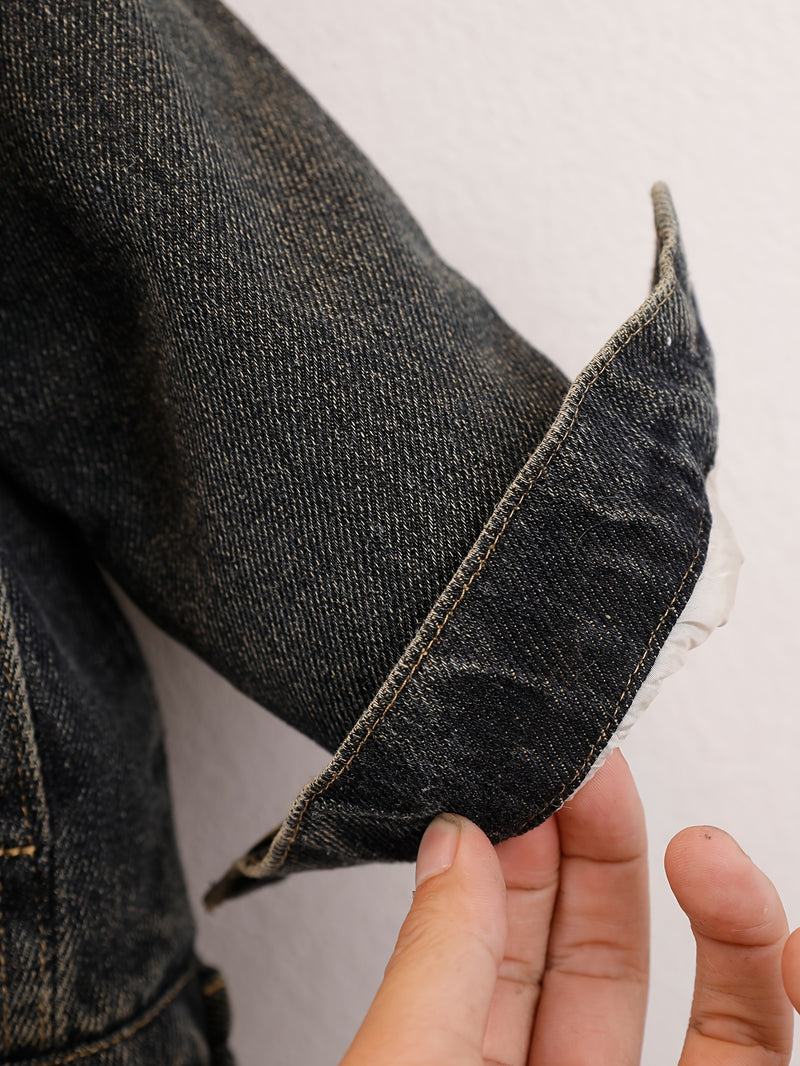 Boys and Toddlers Autumn/Winter -Lined Thickened Denim Jacket.
