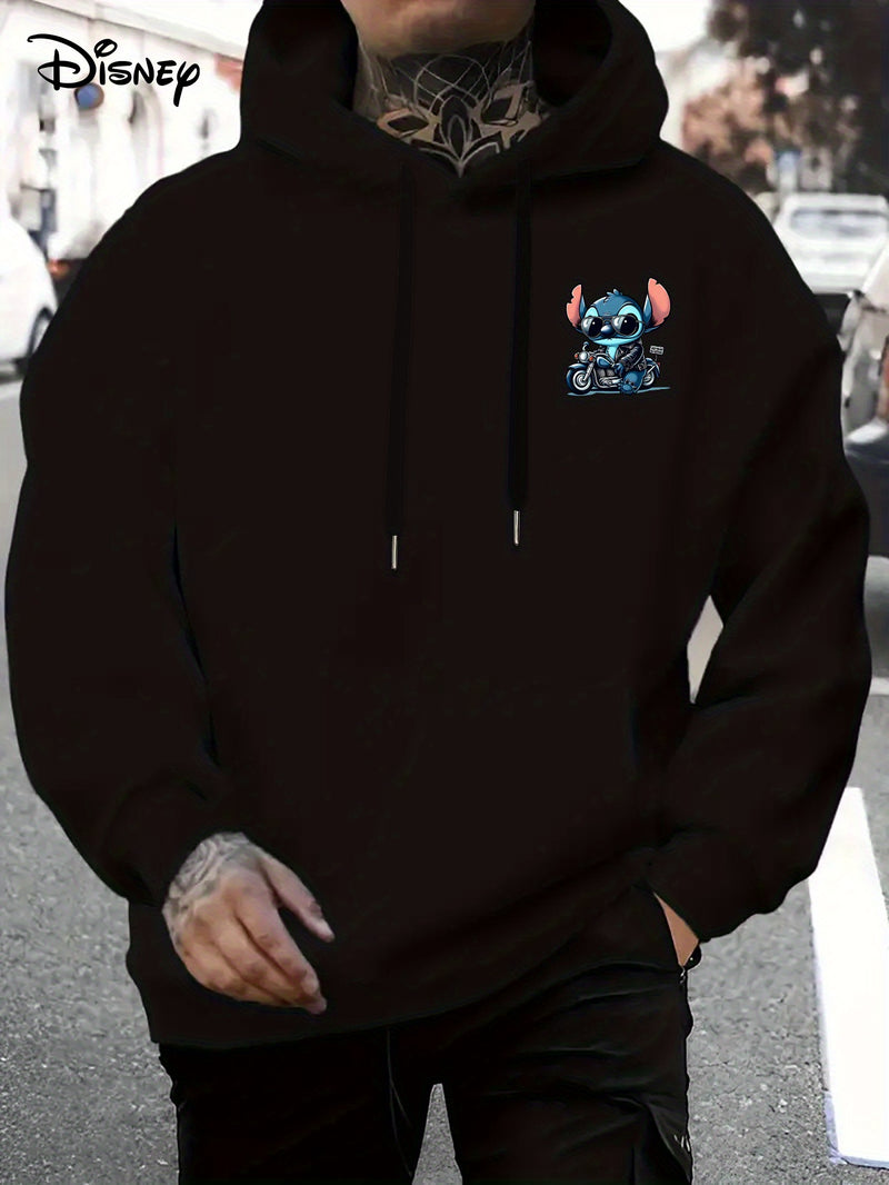 Disney Hoodie - Men's Stitch Driving Cartoon