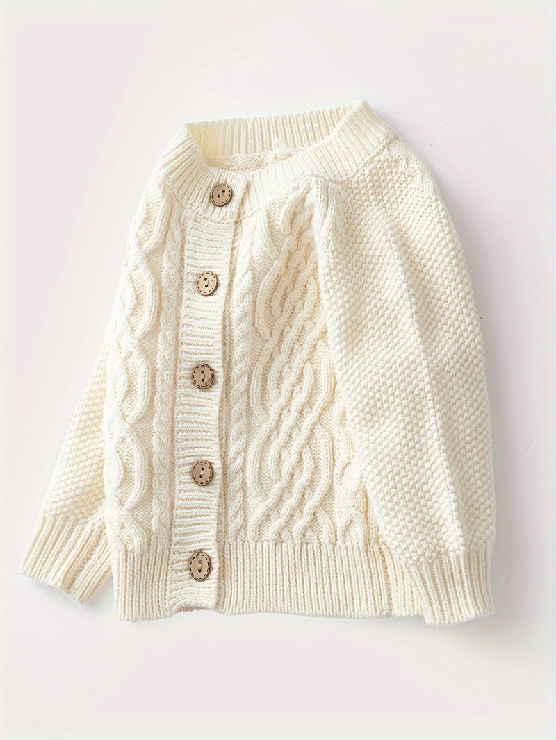 Boys And Girls Toddler Knitted Cardigan Sweater.