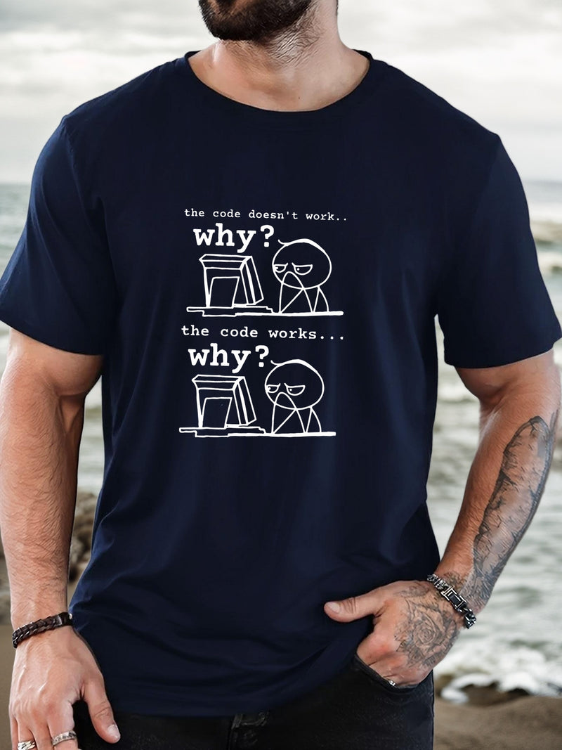 Men's Programmer T-Shirt with Funny Coding Jokes & Tech Humor.