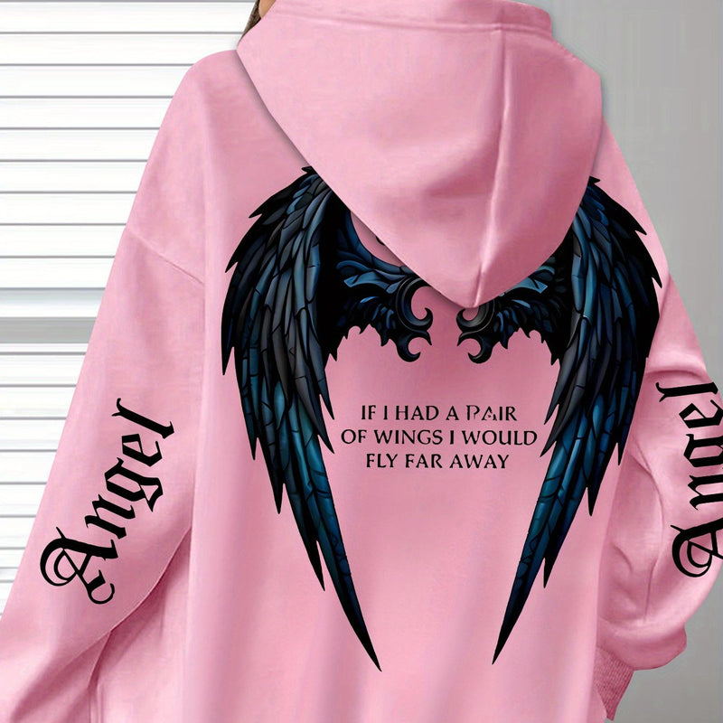 Women’s Bestseller Comfort Letter Print Hoodie.