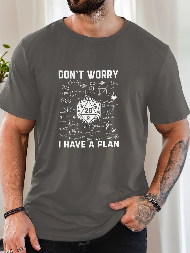 Men's Graphic T-Shirt - Casual Crew Neck, Short Sleeve.