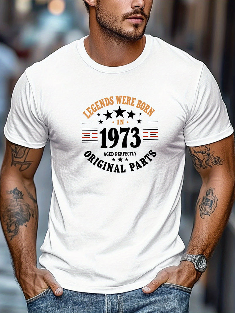 Men's Casual Crew Neck Short T-Shirt.