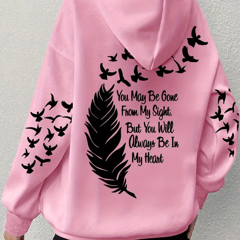 Women's Comfortable Graphic Hoodie.