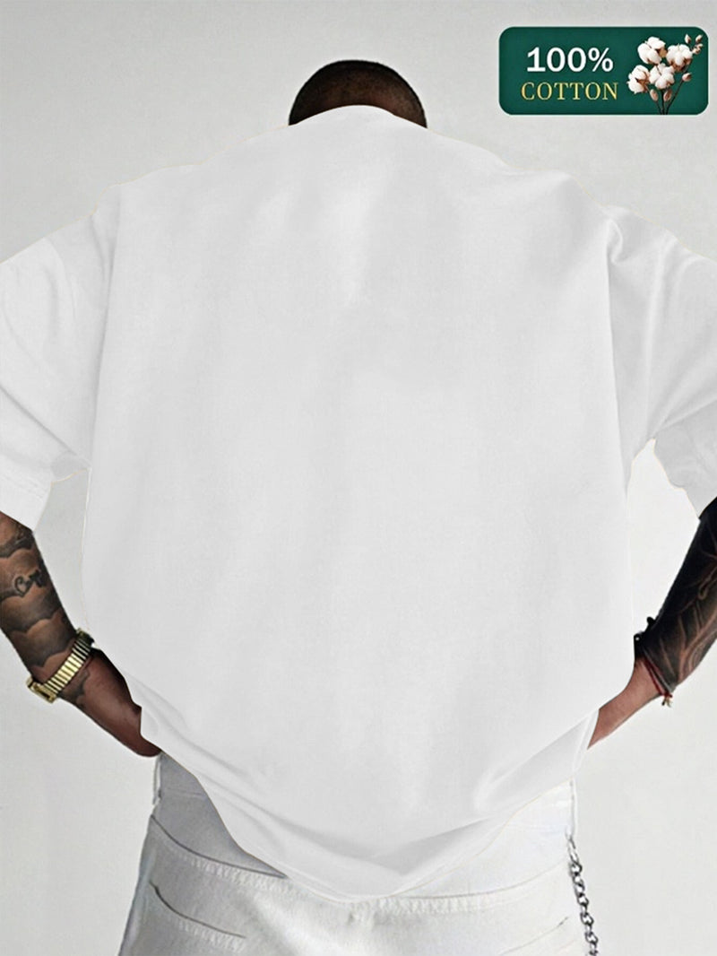 Men's Fashion Short Sleeve Print T-Shirt.