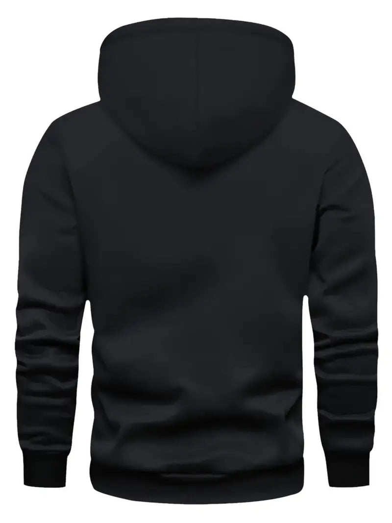 Men's Fleece-Lined Hooded Sweatshirt.