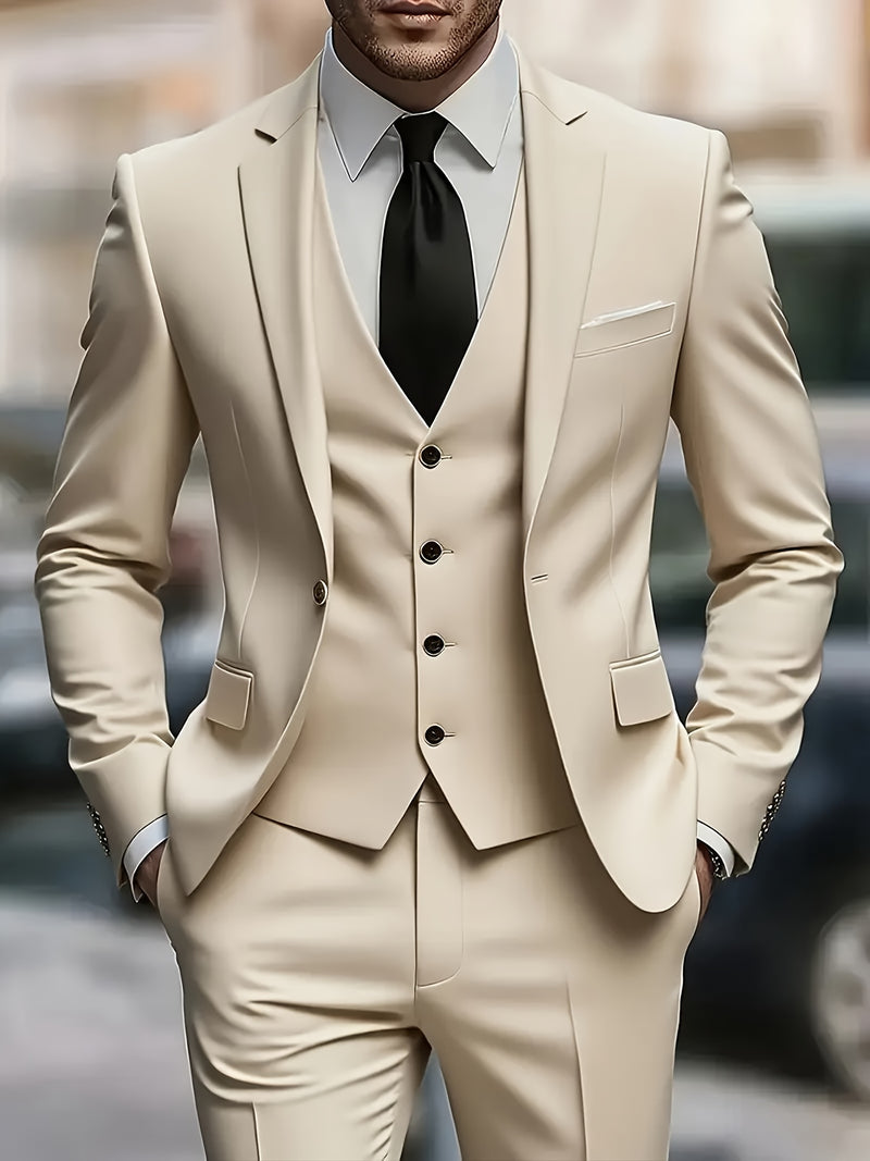 High-End Three-Piece Suit for Men.