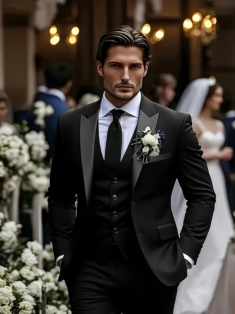 A Men's Three-Piece Suit, Consisting of a Blazer.