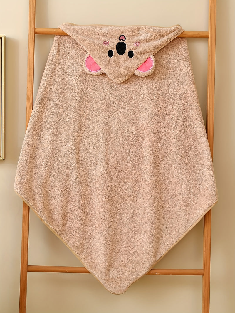 1-Pack Kids Hooded Bathrobe - Animal Cartoon Design.