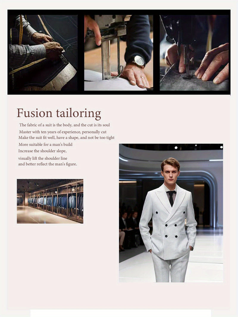 2pcs Luxury Classic Men's Suit Set.