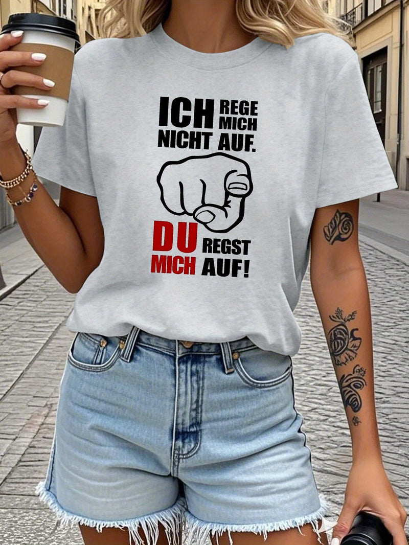Women's Funny German Saying T-Shirt.