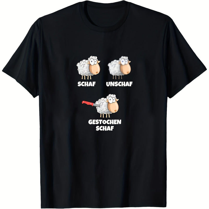 Men's Funny German Sheep Pun T-Shirt.