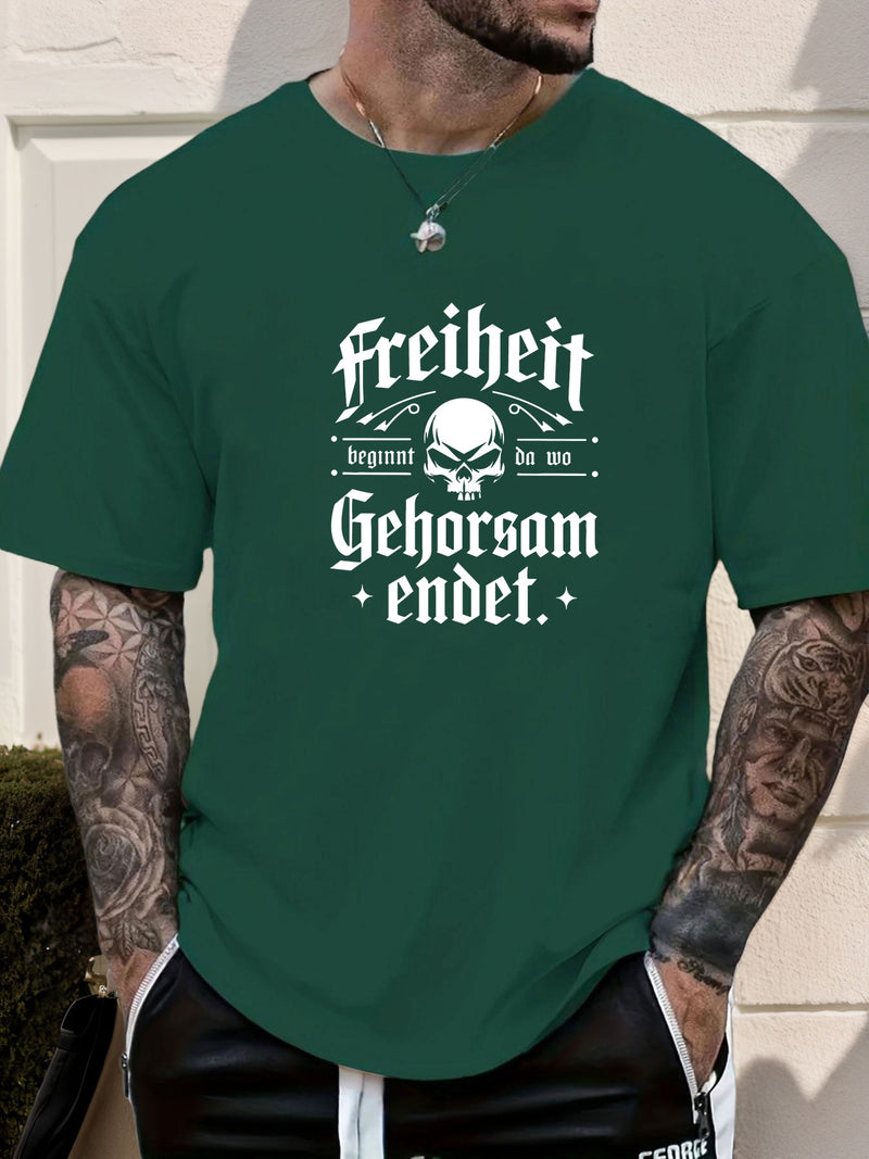 Men's Print Summer Casual Short Sleeve T-Shirt.