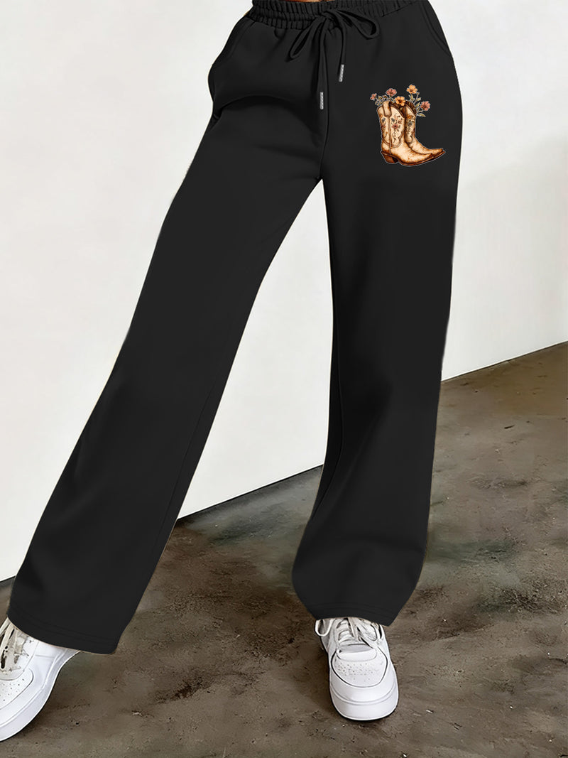 Women’s Graphic Print 2pcs Set, Hoodie & Pants.