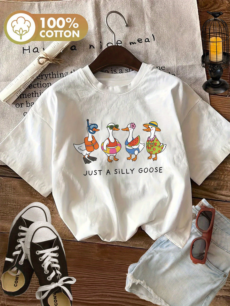 Women’s Round Neck Short Sleeve T-Shirt.